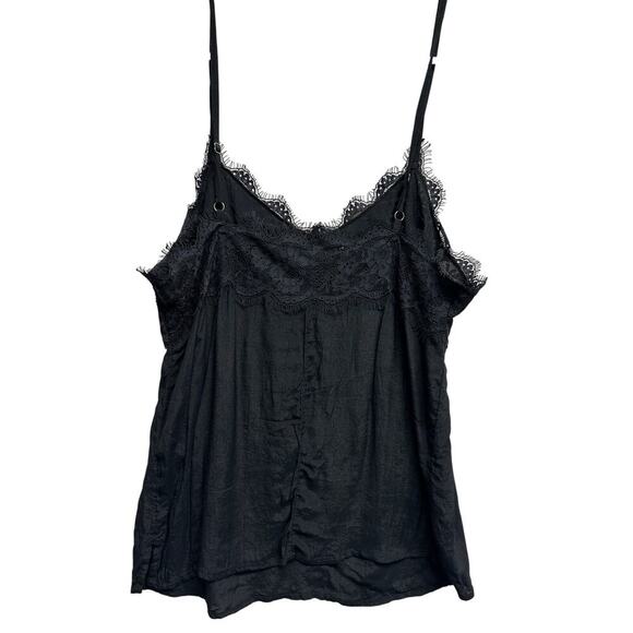 Abercrombie Black Lace Cami Top XS Y2K Grunge Coquette - Picture 5 of 8